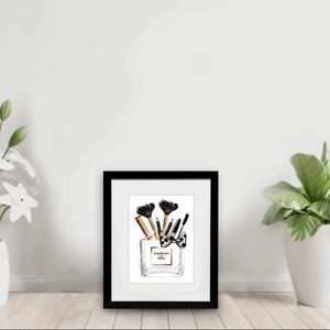 Framed makeup wall art